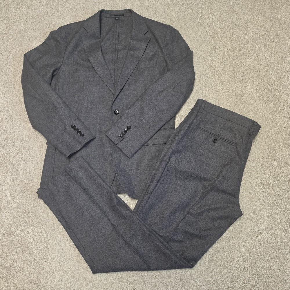 J.Crew Ludlow Suit 39R 36x32 Gray Moon Wool Cotton Unstructured Blazer NWT Pants